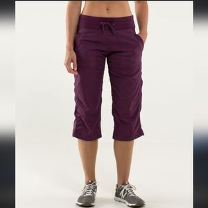 lululemon athletica Burgundy Cropped Pants